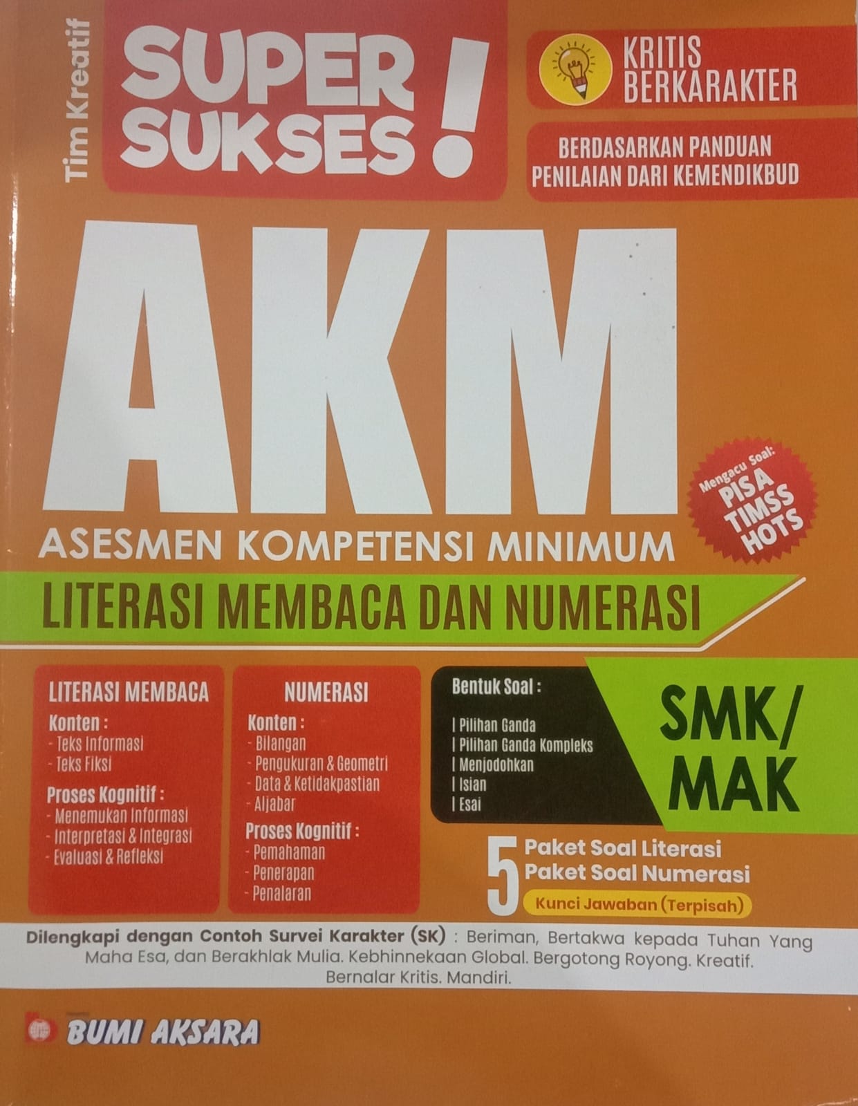 AKM Asesmen Kompetensi Minimum : Literasi membaca dan numerasi